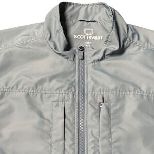 SCOTTeVEST Mens XL Featherweight Vest Sleeveless Zip Utility Pockets Travel NWOT